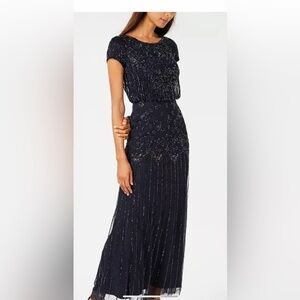 Adrianna Papell size 8 Navy Blue NWT